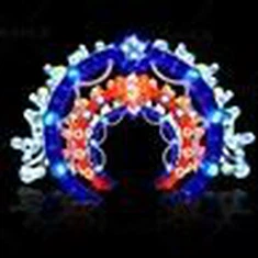 Kev lig kev cai Suav Festival Kho kom zoo nkauj LED Teeb Teeb Arch Teeb