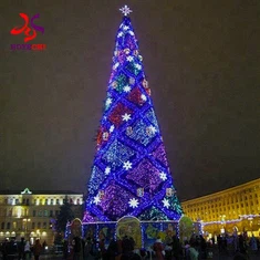 Loj Ncej Christmas tsob ntoo 5-50 Sab nraum zoov Giant Tsob Ntoo Hotel Khw Chaw Kho Kom Zoo Nkauj Ntsuab Simulation Loj Xmas Ntoo